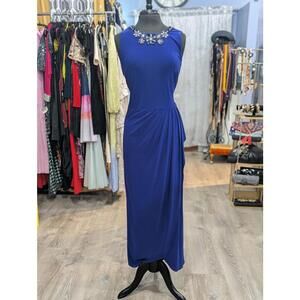 Ralph Lauren Bejeweled Neck Dress